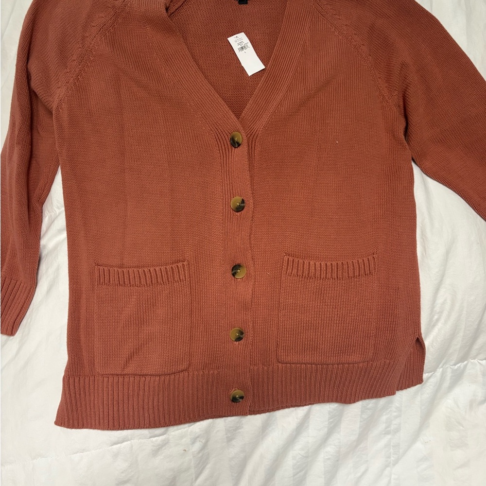 GAP Rust Button-Up Cardigan NWT - image 1